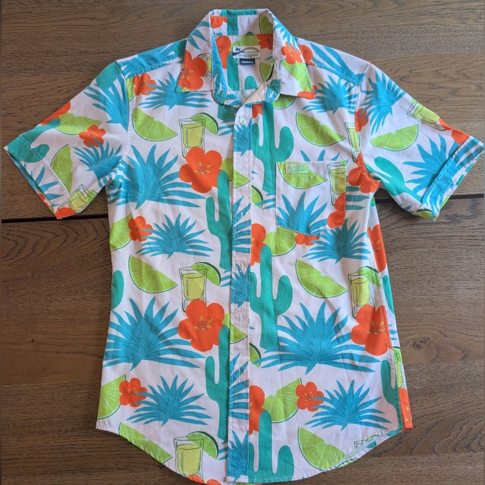 Tropical Print Men's Shirt
